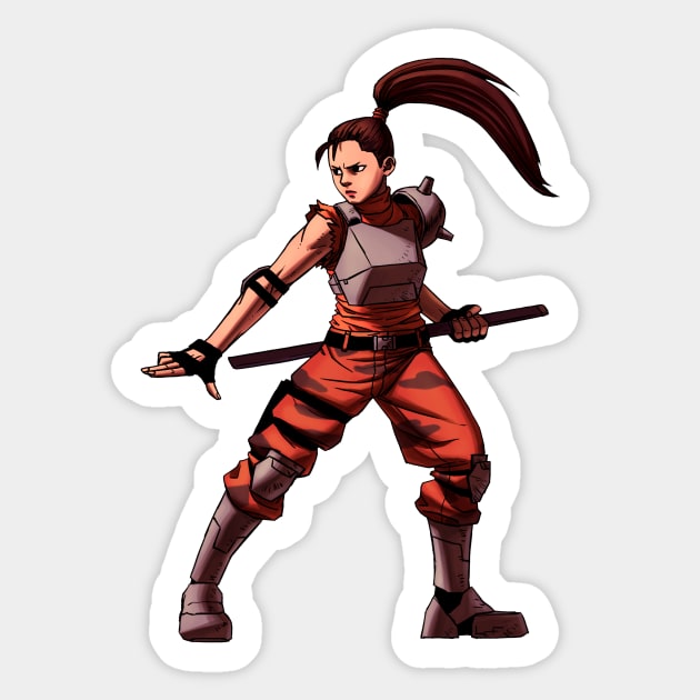 Linn Kurosawa Sticker by LuizFerrarezzi